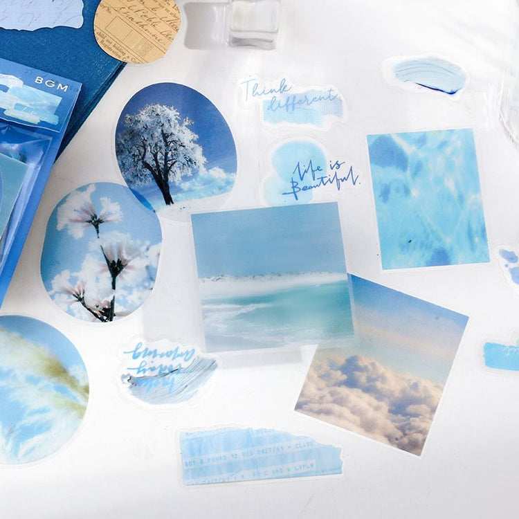 BGM Tracing Paper Seal: Color Poetry - Blue