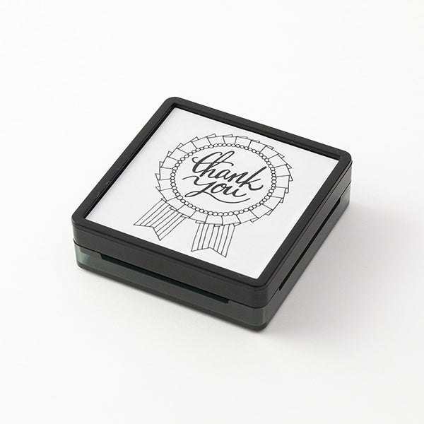 Midori Pre-inked Paintable Stamp — Rosette — stamped impression