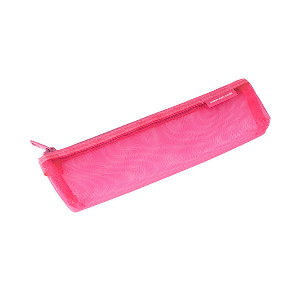 Midori CL Mesh Mini Pen Pouch — Pink — detail view