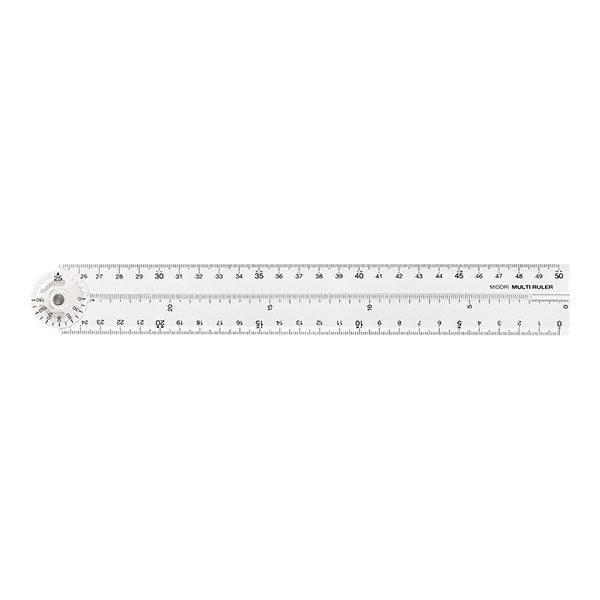 Midori Multi Ruler <50cm> — Clear — detail view