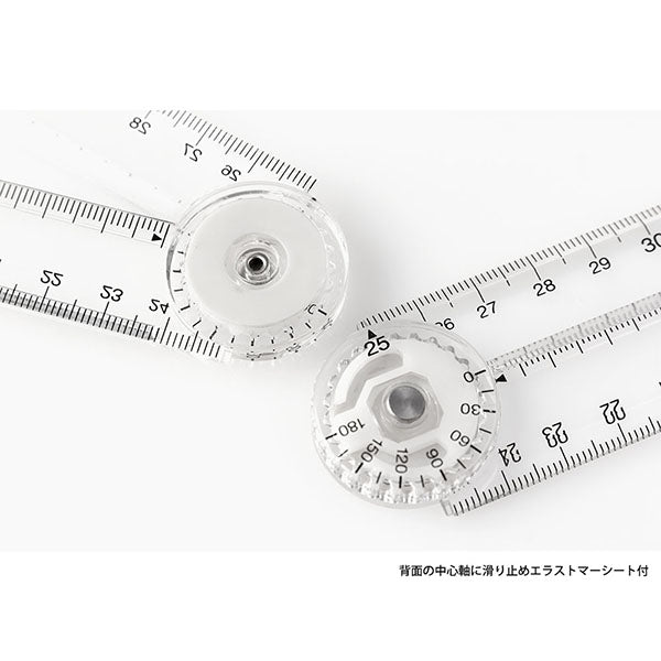 Midori Multi Ruler <50cm> — Clear — angle view