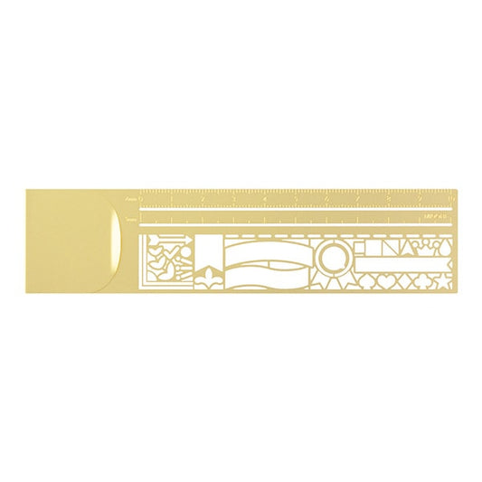 Midori Clip Ruler — Decorative Pattern — front view