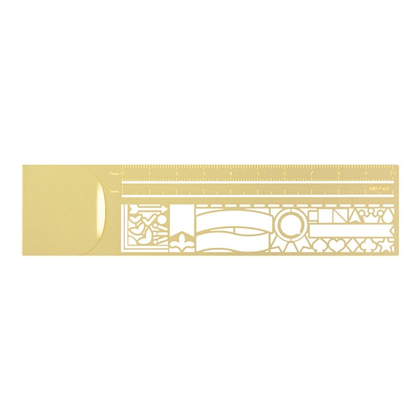 Midori Clip Ruler — Decorative Pattern — front view