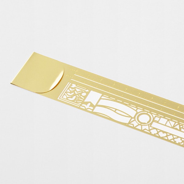 Midori Clip Ruler — Decorative Pattern — detail view