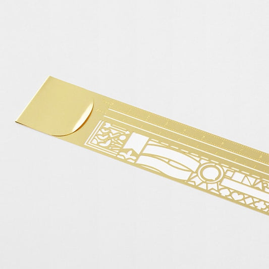 Midori Clip Ruler — Decorative Pattern — detail view