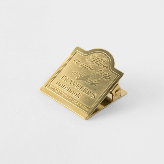 Traveler's Notebook Refill 030 (Regular Size) — Brass Clip Airplane — size reference