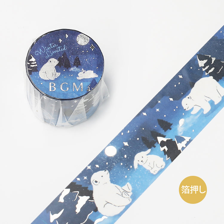 BGM Winter / Snowy Night Washi Tape