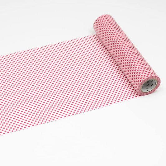 mt Casa 200mm Washi Tape — Dot Red — roll front