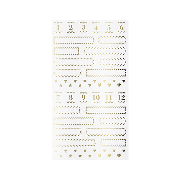 Midori Title Sticker — Gold — sticker detail