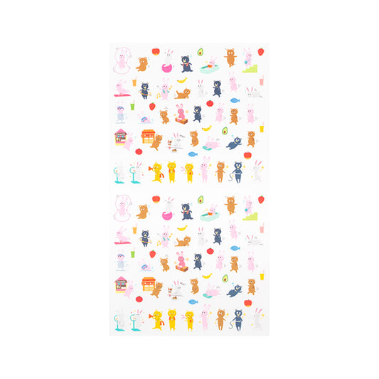 Midori Achievement Sticker — Diet Animals — sticker detail
