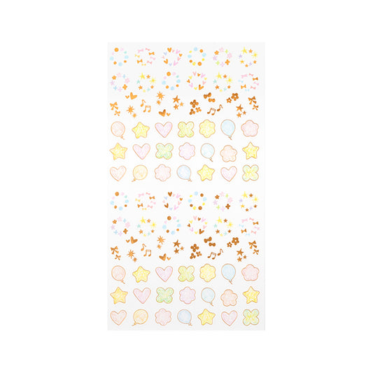 Midori Date Sticker — Twinkling Pastel — sticker detail