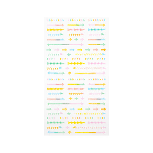 Midori Plan Sticker — Arrow Pastel — sticker detail