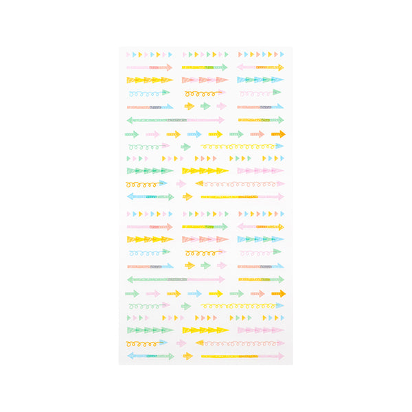Midori Plan Sticker — Arrow Pastel — sticker detail