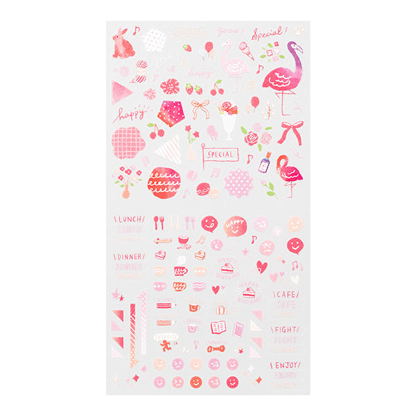 Midori Color Sticker — Pink — sticker detail