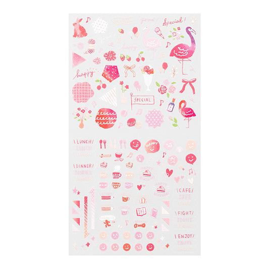 Midori Color Sticker — Pink — sticker detail