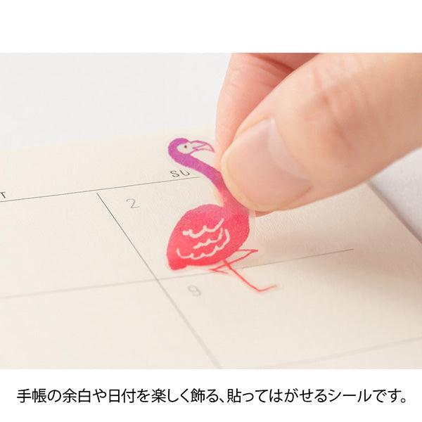 Midori Color Sticker — Pink — with packaging