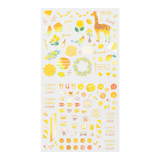 Midori Color Sticker — Yellow — sticker detail