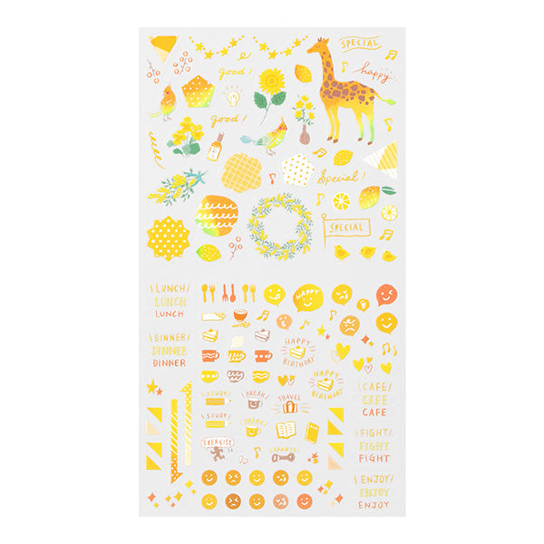 Midori Color Sticker — Yellow — sticker detail