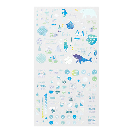 Midori Color Sticker — Blue — sticker detail