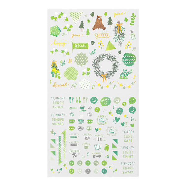 Midori Color Sticker — Green — sticker detail