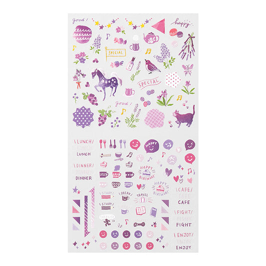 Midori Color Sticker — Purple — sticker detail