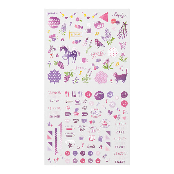 Midori Color Sticker — Purple — sticker detail