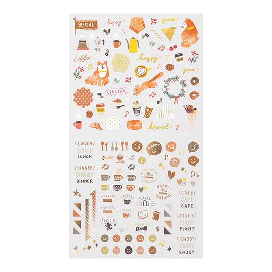 Midori Color Sticker — Brown — sticker detail