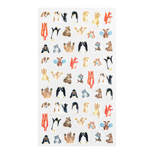Midori Daily Records Sticker — Animal Feelings — sticker detail