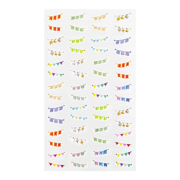Midori Daily Records Sticker — Garlands — sticker detail