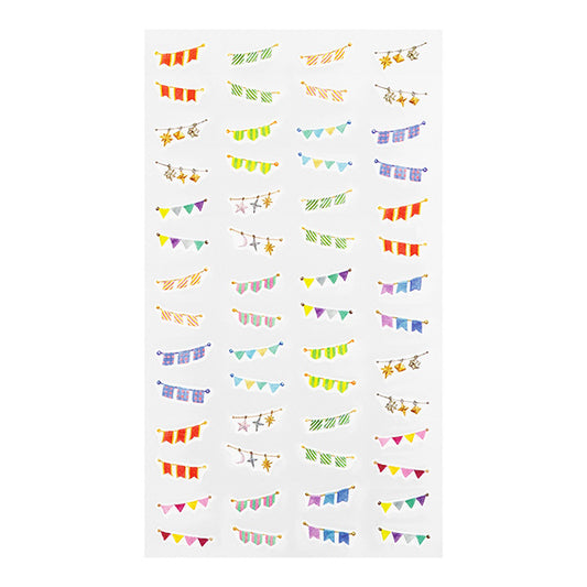 Midori Daily Records Sticker — Garlands — sticker detail