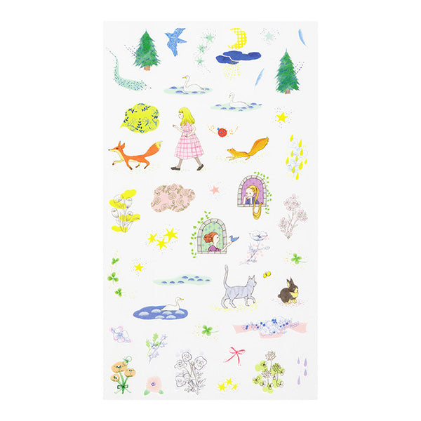 Midori Transfer Sticker — Storybook Motifs — sheet front