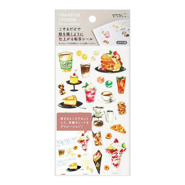 Midori Transfer Sticker — Snacks — sheet front