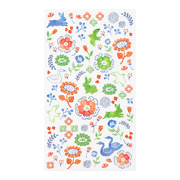Midori Transfer Sticker — Scandinavian Textile Patterns — sticker detail