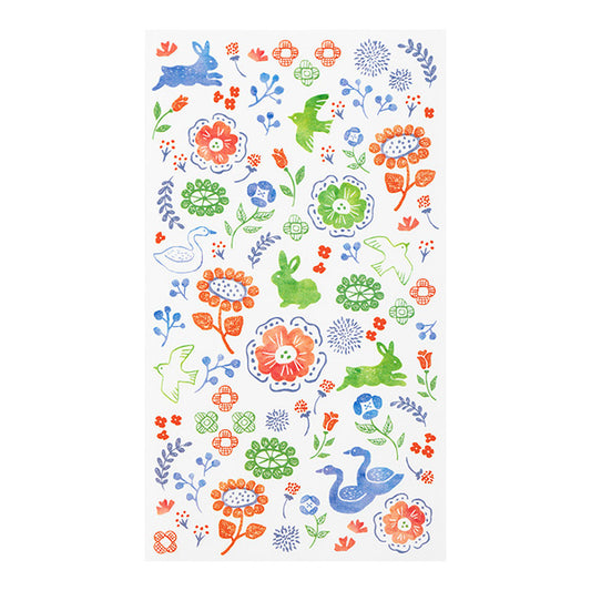 Midori Transfer Sticker — Scandinavian Textile Patterns — sticker detail