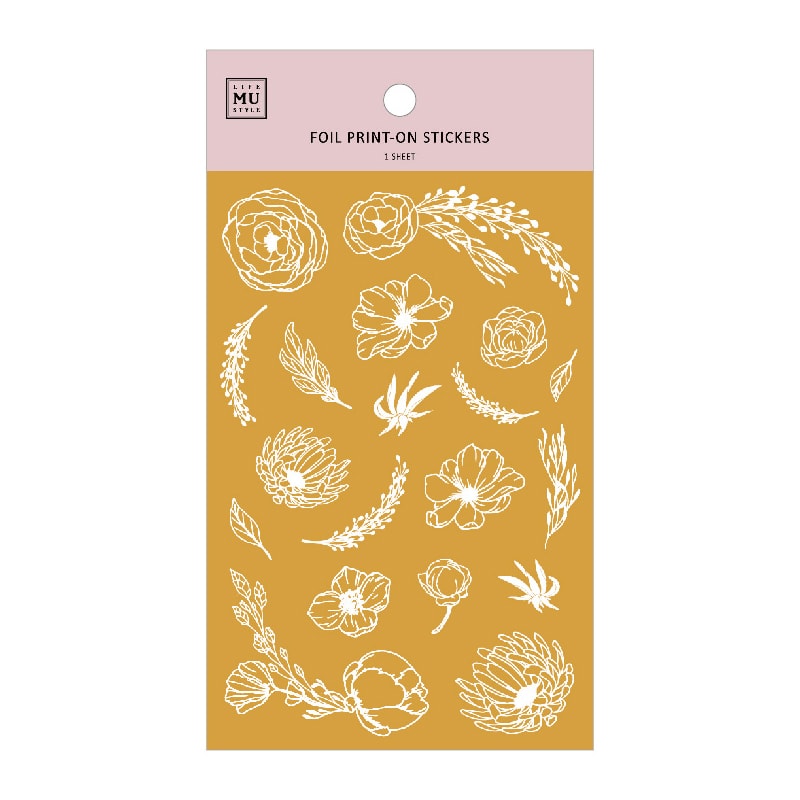 MU Craft Foil Print-On Sticker Botanical 003 — sheet front