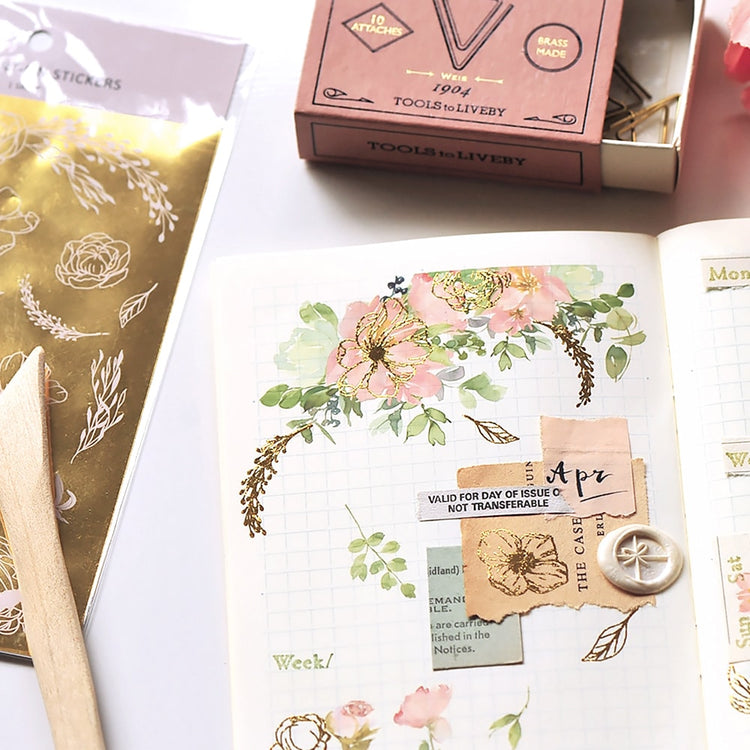 MU Craft Foil Print-On Sticker Botanical 003 — sticker detail