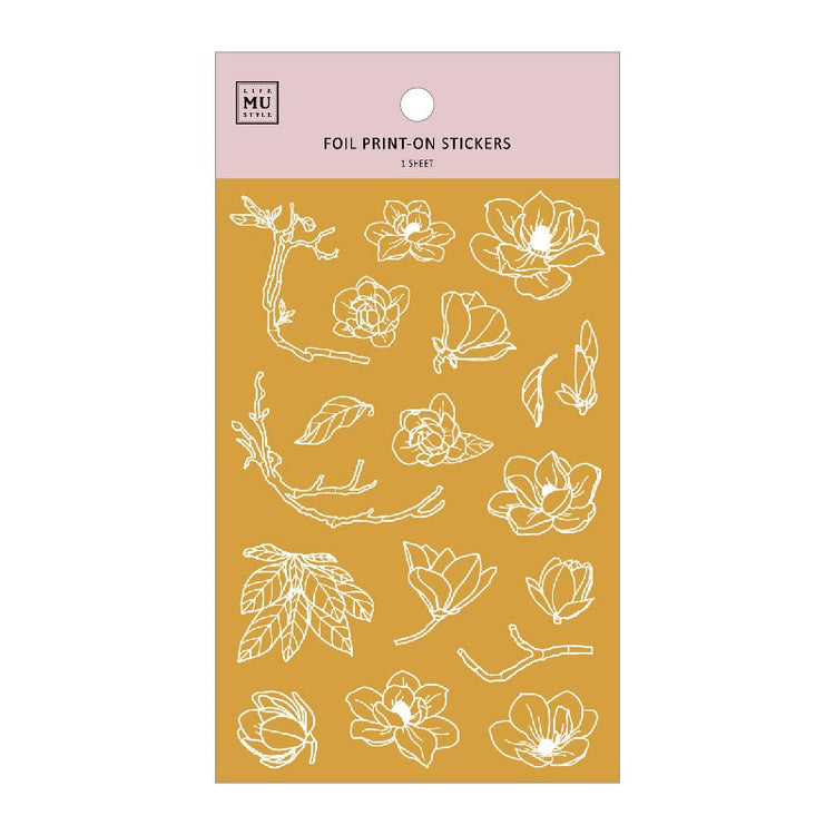 MU Craft Foil Print-On Sticker Botanical 004 — sheet front