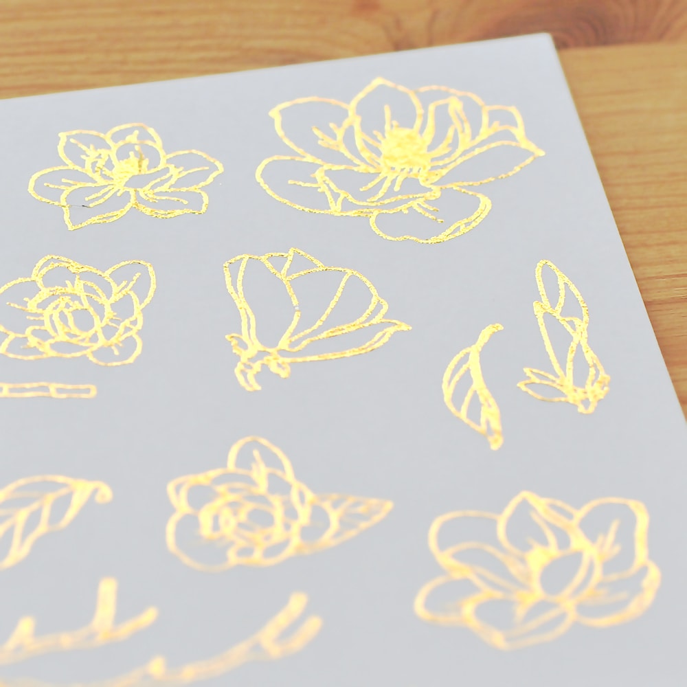 MU Craft Foil Print-On Sticker Botanical 004 — sticker detail