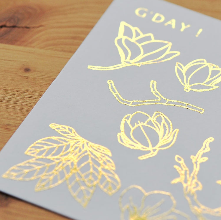 MU Craft Foil Print-On Sticker Botanical 004 — applied in a journal