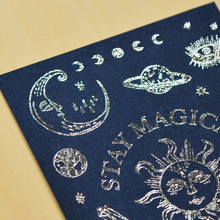 MU Craft Silver Foil Print-On Sticker 001 — sticker detail