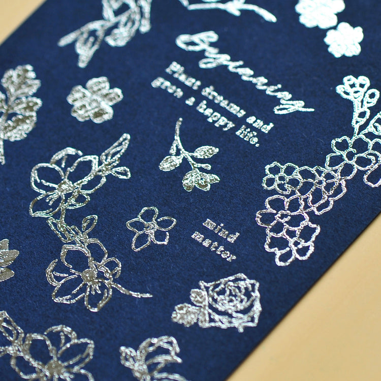 MU Craft Silver Foil Print-On Sticker 003 — sticker detail