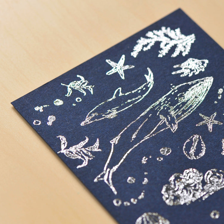 MU Craft Silver Foil Print-On Sticker 004 — sticker detail
