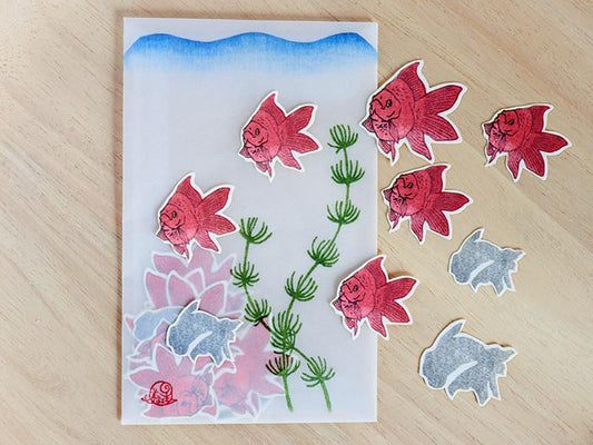 Classiky x Ugyokusha Goldfish Sticker — sheet front