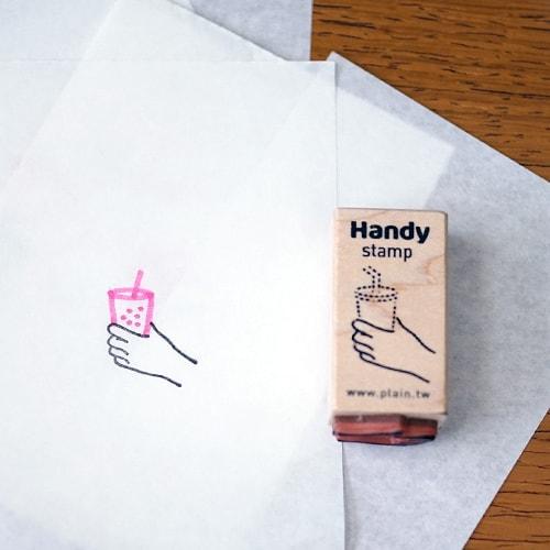 Plain Stationery Handy Stamp (G) — stamp front
