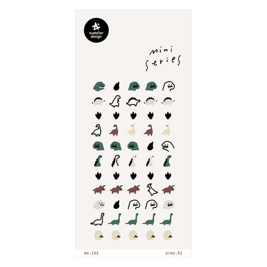 Suatelier Sticker — Dino.01 — sheet front