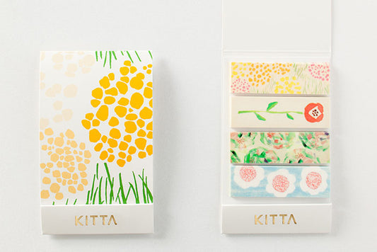 KITTA Washi Tape Flower 2 (KIT022) — roll front