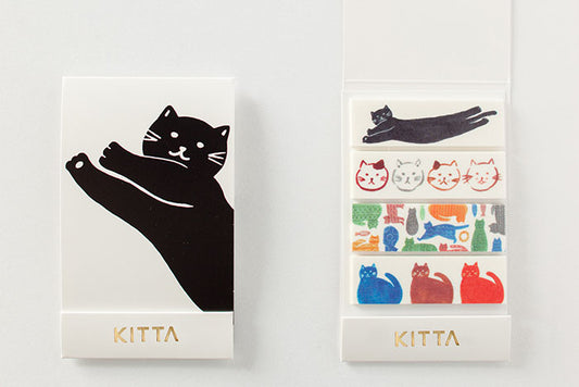 KITTA Washi Tape Cat (KIT026) — roll front
