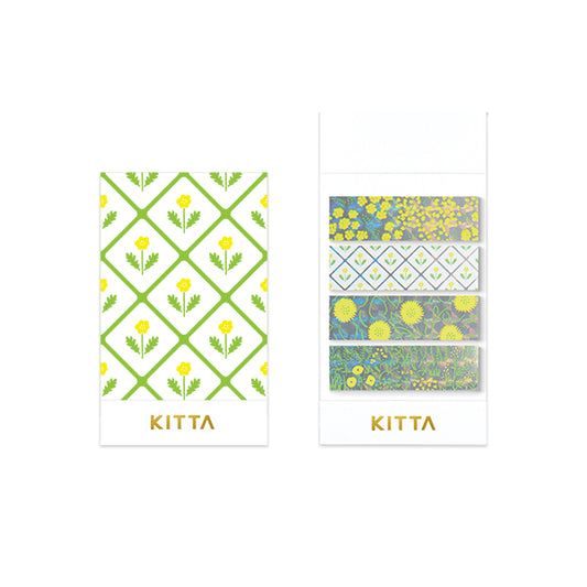 KITTA Special Washi Tape — Flower — roll front