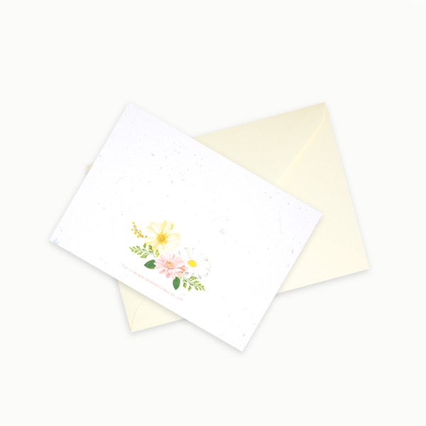 D'Won Birthday Card — Gerbera — detail close-up