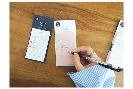 Suatelier Daily Plan Sticky Memo Black — detail view